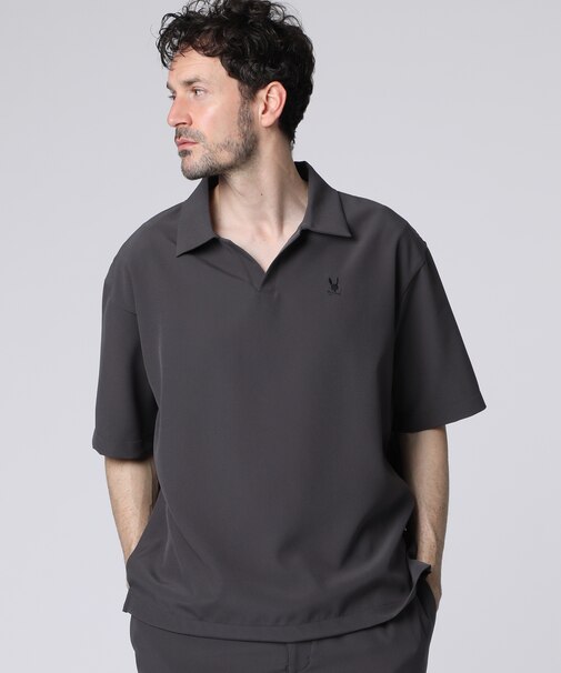 REPREVEダブルクロス 　スキッパーポロシャツ