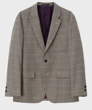 メリノウール チェック 　ジャケット