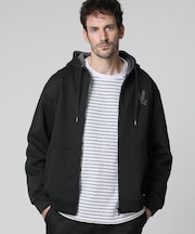 裏起毛 ダンボール 　ジップパーカ