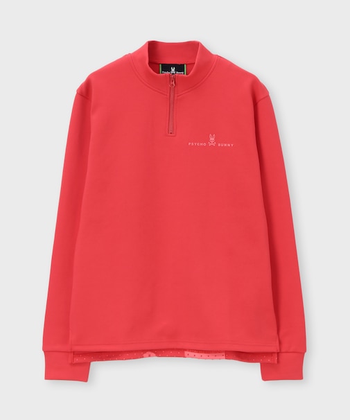 [GOLF][WOMEN]ハーフジップ 　長袖モックネック