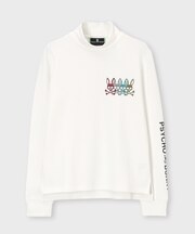 [GOLF][WOMEN] 4カラーBUNNY 裏毛モックネック 　ロンTEE　