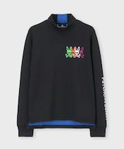 [GOLF][WOMEN] 4カラーBUNNY 裏毛モックネック 　ロンTEE　