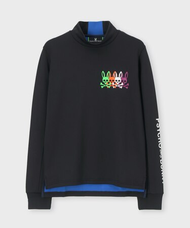[GOLF][WOMEN] 4カラーBUNNY 裏毛モックネック 　ロンTEE　