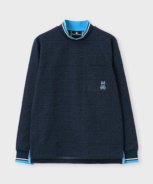 GOLF][WOMEN]フォントジャガード モックネック｜サイコバニーの