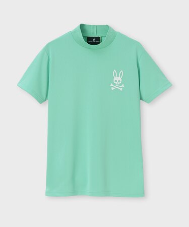 [GOLF][WOMEN]スペースマスター ジャガードロゴ 　半袖モックネック