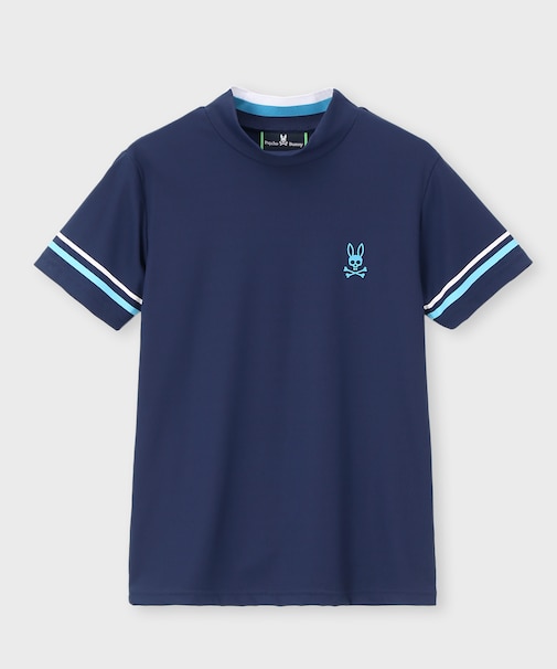 [GOLF][WOMEN]スリーブライン　 モックネックTシャツ