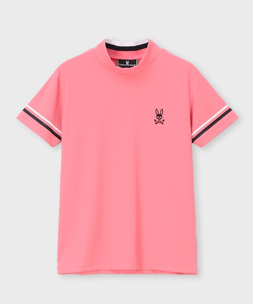 [GOLF][WOMEN]スリーブライン　 モックネックTシャツ