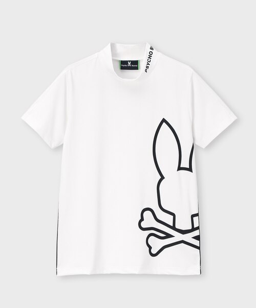 GOLF] [WOMEN] パイピング シルエットロゴ モックネックTシャツ