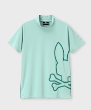 [GOLF] [WOMEN] パイピング シルエットロゴ 　モックネックTシャツ