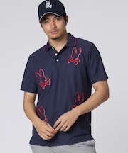 [GOLF]ビッグバニーロゴ　 エンブロイダリーポロシャツ