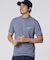 [GOLF]フラッグバニーロゴ メランジモックネックTシャツ