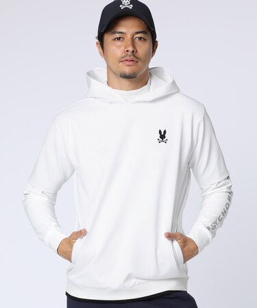 [GOLF]フォントロゴ総柄ジャガード　半袖フーディ