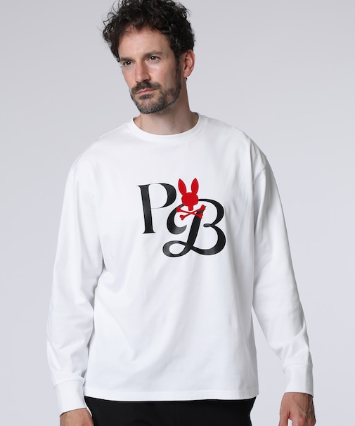 ロングスリーブ 　クロスオーバーロゴTシャツ