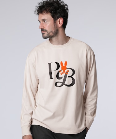 ロングスリーブ 　クロスオーバーロゴTシャツ