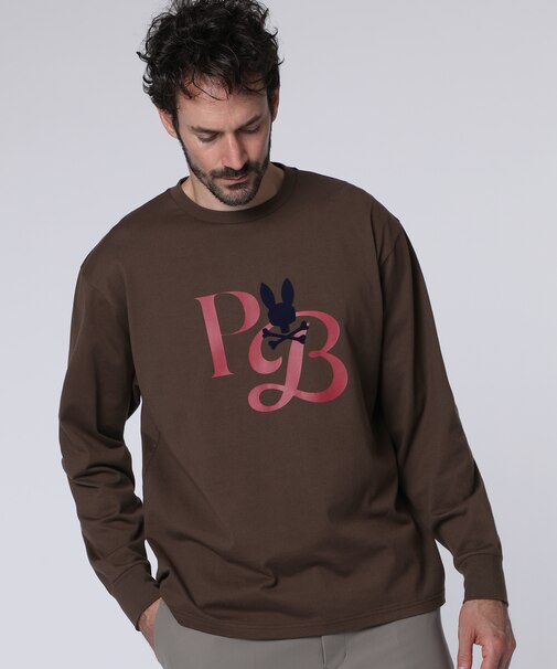 ロングスリーブ 　クロスオーバーロゴTシャツ