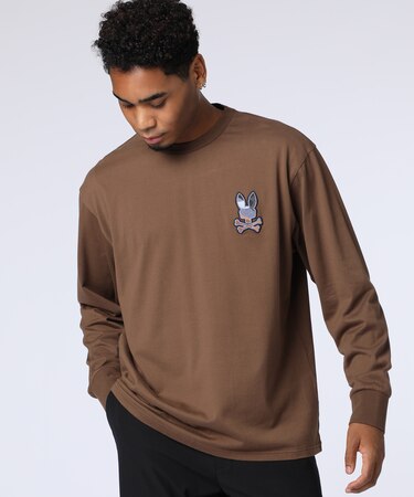 ロングスリーブ　モザイクステッチバニーTシャツ