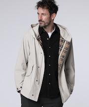 ロゴエンボス 　ショートモッズコート