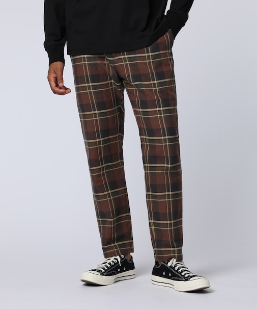 ポケットバニー　チェックパンツ