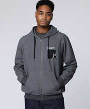 アイコニックエンブロイダリー 　ダンボールジップパーカ