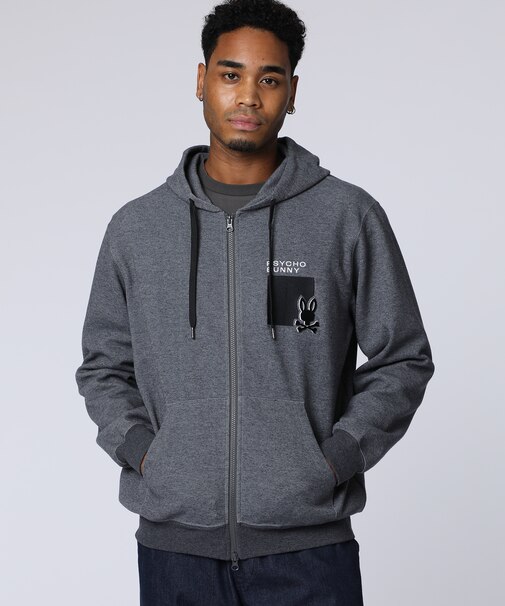 アイコニックエンブロイダリー 　ダンボールジップパーカ