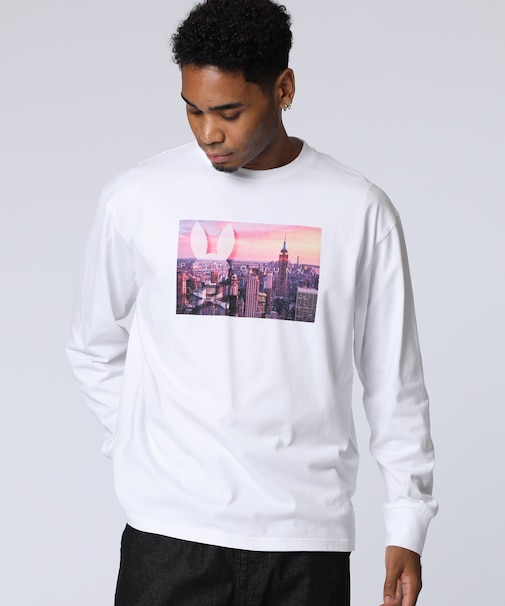 フォトプリント 　ロングスリーブTシャツ