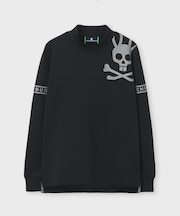 [GOLF][WOMEN]ラインスリーブロゴ　 モックネックＴシャツ