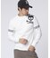 [GOLF]ラインスリーブロゴ　 モックネックＴシャツ