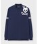 [GOLF]ラインスリーブロゴ　 モックネックＴシャツ