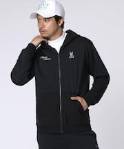 [GOLF]モダングラフィック　 3レイヤースムースジップパーカ