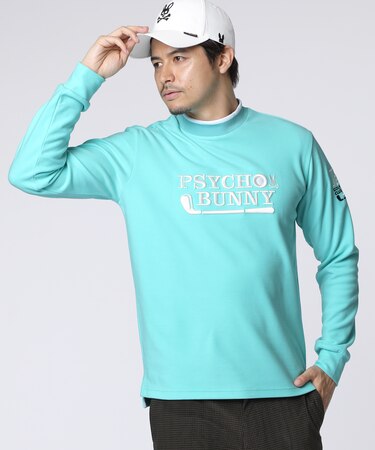 [GOLF]ゴルフクラブ　モックネックTシャツ