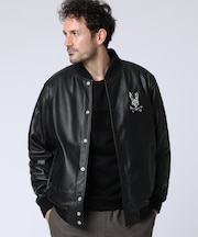 シープレザー　 バーシティジャケット