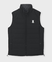 [GOLF]総柄フォントロゴ　 リバーシブルベスト