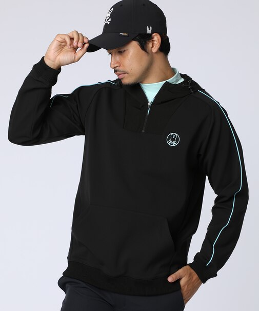 [GOLF]バニーマーク　ハーフジップパーカ