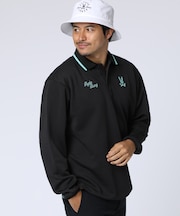 [GOLF]モダングラフィック 　ロングスリーブポロシャツ