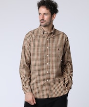 ガンクラブチェック　コーデュロイボタンダウンシャツ