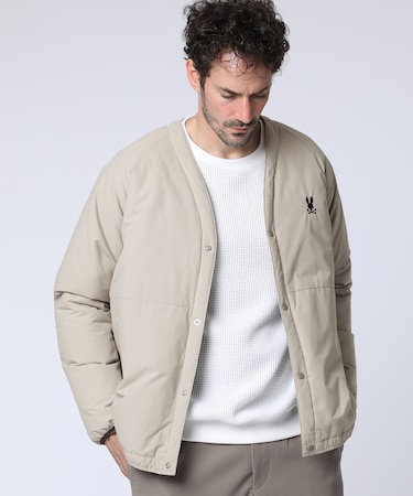 パッファーカーディガンジャケット