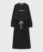 [WOMEN]クルーネックロングワンピース