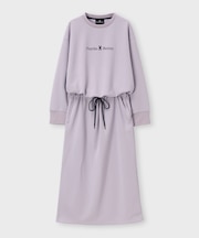 [WOMEN]クルーネックロングワンピース