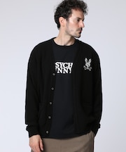 ブークレ アニマルバニーワッペン カーディガン