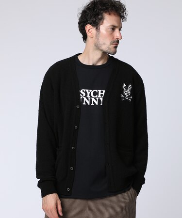 ブークレ アニマルバニーワッペン カーディガン