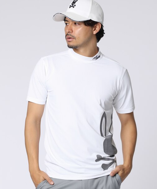 [GOLF]ビッグBUNNYプリント モックネックTシャツ