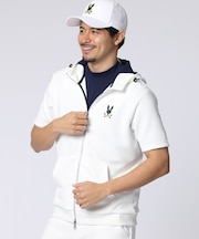 [GOLF]コントラストシグネチャーロゴ 半袖パーカ
