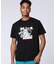 トロピカル アートワーク ピマコットンTシャツ