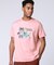 トロピカル アートワーク ピマコットンTシャツ