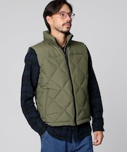 キルトステッチ タフタ 　ダウンベスト