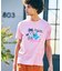 トロピカル アートワーク ピマコットンTシャツ