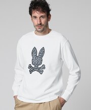 ロゴステッカーデザイン 　ロングスリーブTシャツ