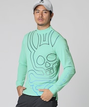 [GOLF]グラデーションビッグバニー 　モックネックTシャツ