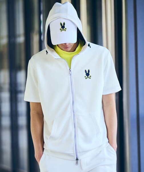 [GOLF]コントラストシグネチャーロゴ 半袖パーカ
