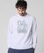 モザイクアウトラインバニー 　ロングスリーブTシャツ